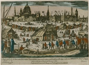 Frostmesse auf der Themse, 1814