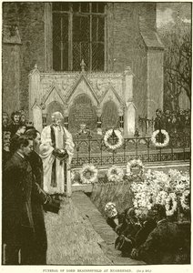 Beerdigung von Lord Beaconsfield in Hughenden von English School
