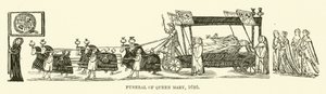 Beerdigung von Königin Maria
