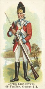 Füsilier, König George III. (Chromolithografie) von English School
