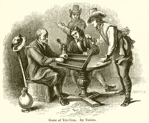 Spiel von Tric-Trac von English School