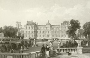 Gartenfront des Luxemburger Palastes - Paris