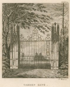 Gartentor in Strawberry Hill, Twickenham, London von English School