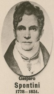Gasparo Spontini (Gravur) von English School