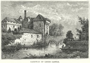 Tor von Leeds Castle (Gravur) von English School