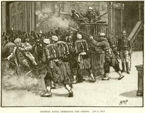 General Pavia entlässt die Cortes