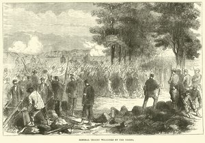 General Trochu von den Truppen begrüßt, Dezember 1870