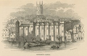 Allgemeine Ansicht von Baynards Castle von English School