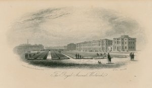 Gesamtansicht des Königlichen Arsenals von English School