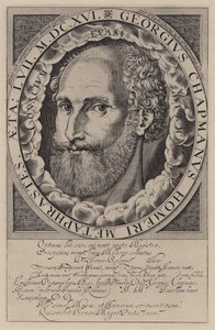 George Chapman, englischer Dramatiker, Übersetzer und Dichter von English School
