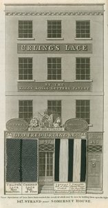 George Frederick Urling & Co, Spitzenverkäufer, 147 Strand, nahe Somerset House, London von English School