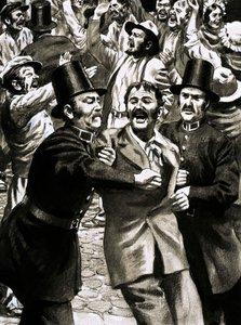 George Hudson stieg nach der Eröffnung eines Eisenbahndienstes zu Ruhm und Reichtum auf