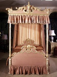 George III Himmelbett, spätes 18. Jahrhundert von English School