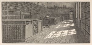 Bibliothek von George III., Die Große (oder West-) Bibliothek, Buckingham House, aus Frederick Augusta Barnard, Bibliothecae regiae catalogus, Band I