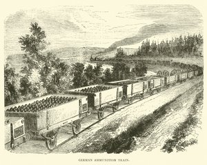 Deutscher Munitionszug, September 1870 von English School