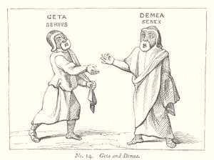Geta und Demea (Gravur) von English School