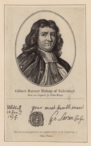 Gilbert Burnet, Bischof von Salisbury von English School
