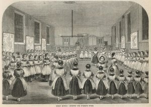 Mädchenschule: Singen des Abendhymnus