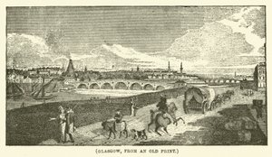 Glasgow, nach einem alten Druck (Gravur) von English School