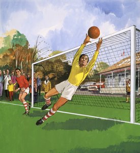 Torwart im Fußballspiel