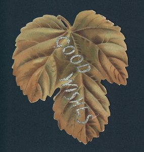 Goldenes Blatt, Weihnachtskarte von English School