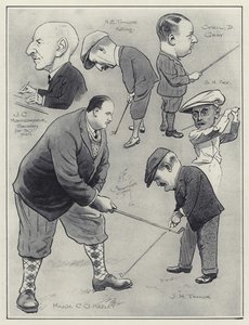 Karikaturen aus dem Golfclub