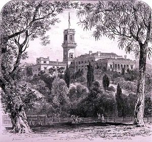 Regierungshaus, Melbourne, Australien, aus 