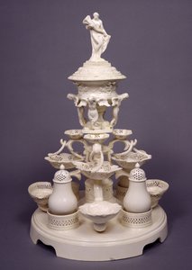 Grand Plat de Menage oder Tischaufsatz, Leeds Pottery, ca. 1780