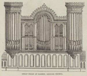 Die große Orgel in Barmen, Rheinpreußen von English School