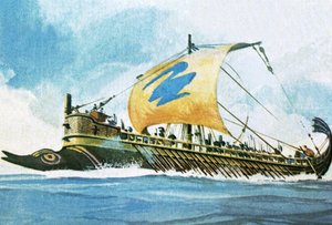 Griechische Kriegsschiffe