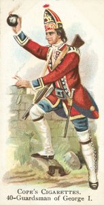 Gardist, König George III. (Chromolithografie) von English School