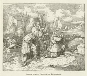 Gustav Adolf landet in Pommern