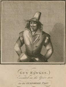 Guy Fawkes, 1606 für die Pulververschwörung hingerichtet