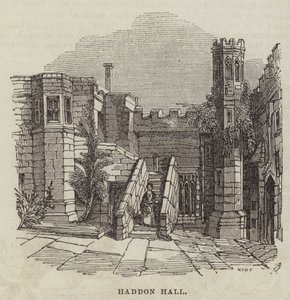 Haddon Hall (Gravur) von English School