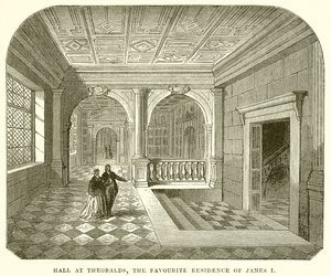 Halle in Theobalds, die Lieblingsresidenz von James I. von English School