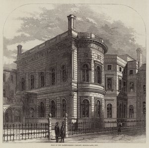 Halle der Tuchmacherzunft, Mincing-Lane, City (Gravur) von English School