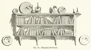 Hängendes Bücherregal