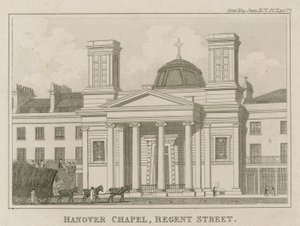 Hannover Kapelle, Regent Street, London von English School
