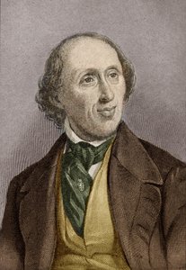 Hans Christian Andersen (1805-75) (spätere Kolorierung)