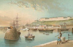 Hafen und Fort Regent, St. Heliers--Jersey von English School
