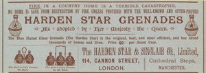 Werbung für Harden Star Granades von English School