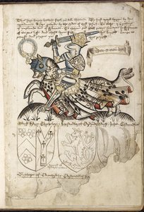 Heinrich VI. zu Pferd, Wappen zur Zeit Heinrichs VI.