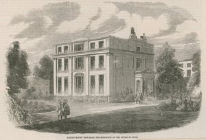 Harley House, New Road, London, die Residenz der Königin von Oude von English School