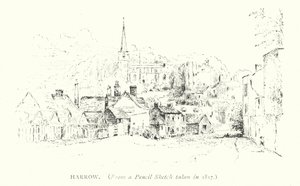 Harrow (Gravur) von English School