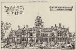 Haseley Manor, Warwick (Gravur) von English School