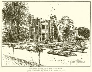 Hawards Castle, von Südwesten von English School
