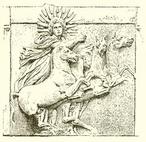 Helios auf seinem Wagen