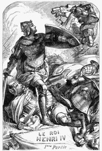 Henry IV (Henry IV) - Illustration in „Gesammelte Werke von William Shakespeare“ 1866 - Die Illustrationen und die allgemeine Form dieser Ausgabe sind von Cassell