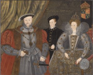 Heinrich VIII., Elisabeth I. und Eduard VI. von English School