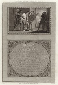 Heinrich VI von den Earls von Warwick und Marche gefangen genommen